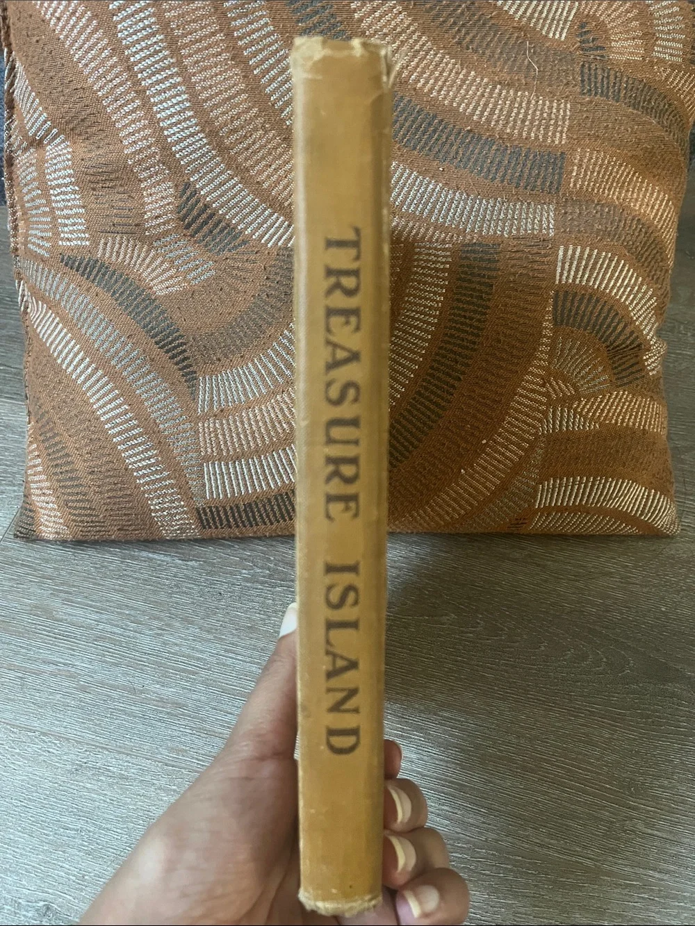 Treasure Island Hardcover by Robert L. Stevenson - Brown Illustrated Cloth